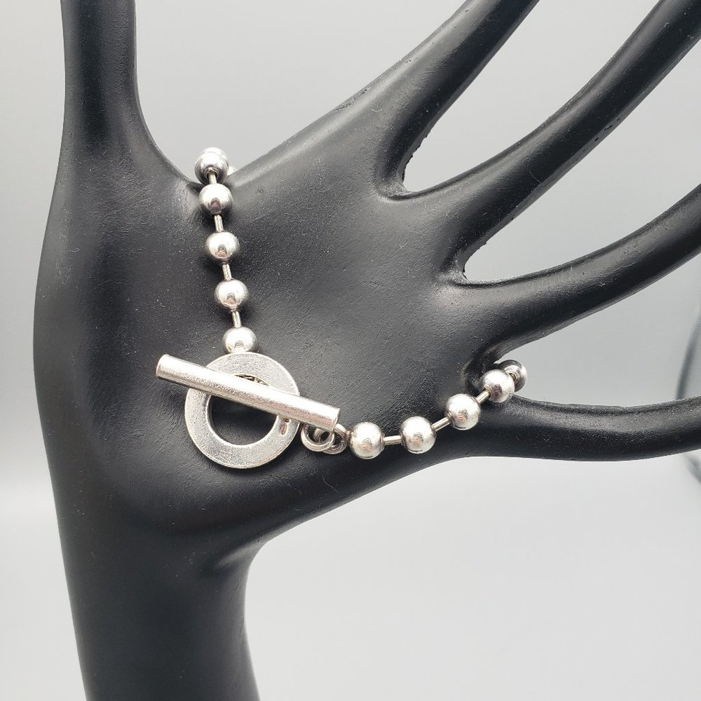 Gucci .925 Sterling Silver Ball Chain Bracelet